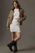 Load image into Gallery viewer, Maeve 3D Floral Knit Mini Skirt