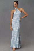 Load image into Gallery viewer, BHLDN Ruby Twist Halter Satin Gown