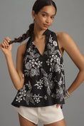 Load image into Gallery viewer, Pilcro Tavi Embroidered Tie Front Tank Top
