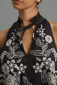 Load image into Gallery viewer, Pilcro Tavi Embroidered Tie Front Tank Top