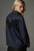 Load image into Gallery viewer, Let Me Be Fringe Denim Buttondown Shirt