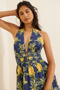 Load image into Gallery viewer, Farm Rio Delicate Pineapple Halter Dress