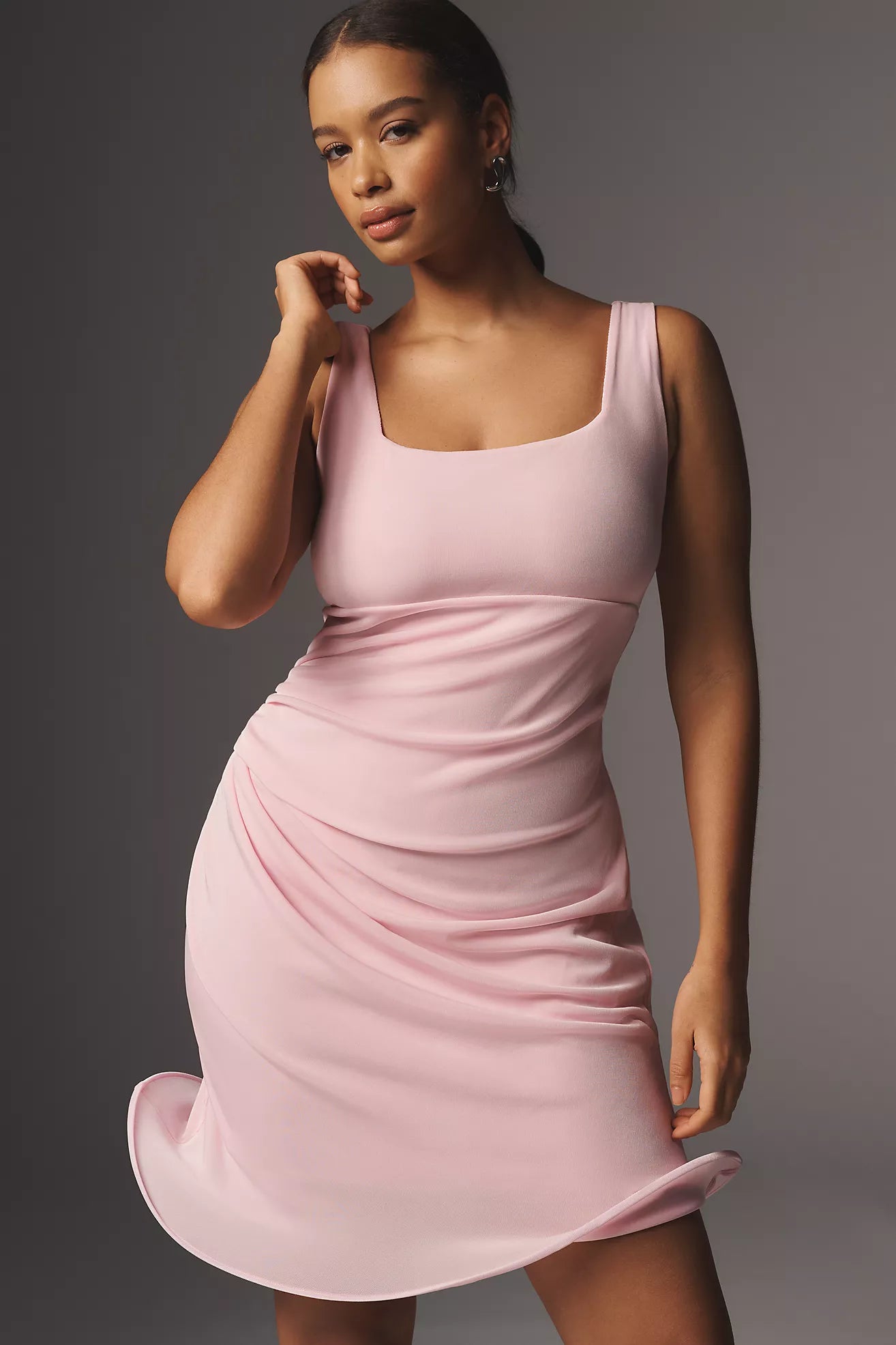 Mare Mare Sleeveless Square-Neck Mini Dress 3X / Pink