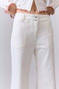 Load image into Gallery viewer, The Naomi Embroidered High-Rise Crop Wide-Leg Jeans