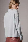 Load image into Gallery viewer, The Jensen Cashmere Crop Polo Sweater by Pilcro