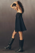 Load image into Gallery viewer, Pilcro Strapless Denim Bow Mini Dress