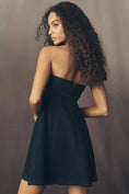 Load image into Gallery viewer, Pilcro Strapless Denim Bow Mini Dress