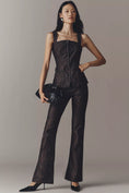 Load image into Gallery viewer, Pilcro High-Rise Animal-Print Flare Jeans