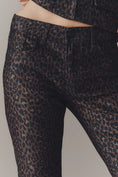 Load image into Gallery viewer, Pilcro High-Rise Animal-Print Flare Jeans