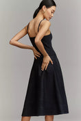 Load image into Gallery viewer, Mare Mare Knit Denim Twofer Midi Dress