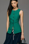 Load image into Gallery viewer, Maeve Cotton Blend Vest