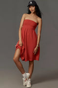 Load image into Gallery viewer, Daily Practice Strapless Side Bow Midi Dress