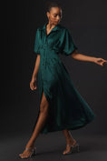 Load image into Gallery viewer, The Tobie Satin Shirt Dress by Exquise