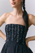 Load image into Gallery viewer, Maeve Love Script Strapless Mini Dress