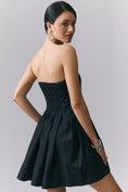 Load image into Gallery viewer, Maeve Love Script Strapless Mini Dress