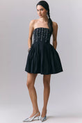 Load image into Gallery viewer, Maeve Love Script Strapless Mini Dress