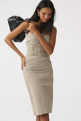 Load image into Gallery viewer, Maeve Strapless Belted Midi Dress