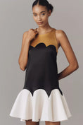 Load image into Gallery viewer, Maeve Scalloped Flare Mini Dress
