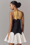 Load image into Gallery viewer, Maeve Scalloped Flare Mini Dress