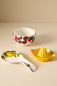 Load image into Gallery viewer, Foster Lemon Stoneware Spoon Rest