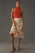 Load image into Gallery viewer, Maeve Ribbon Pencil Midi Skirt