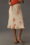 Load image into Gallery viewer, Maeve Ribbon Pencil Midi Skirt