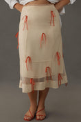 Load image into Gallery viewer, Maeve Ribbon Pencil Midi Skirt