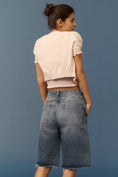Load image into Gallery viewer, The Lonnie High-Rise Denim Bermuda Shorts