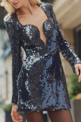 Load image into Gallery viewer, Bardot Marlena Long-Sleeve Sequin Mini Dress