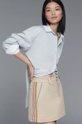 Load image into Gallery viewer, Maeve Side-Striped Mini Skirt