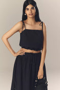 Load image into Gallery viewer, En Saison Delilah Tie-Strap Scallop-Hem Tank Top