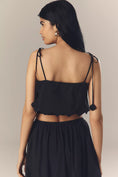 Load image into Gallery viewer, En Saison Delilah Tie-Strap Scallop-Hem Tank Top