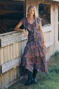 Load image into Gallery viewer, En Saison Naomi Short-Sleeve V-Neck Ruffled Maxi Dress