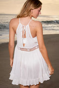 Load image into Gallery viewer, Celandine Crochet High-Neck Ruffle Mini Dress