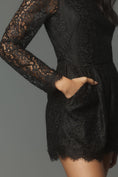 Load image into Gallery viewer, By Anthropologie Long-Sleeve Lace Romper