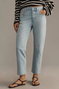 Load image into Gallery viewer, Levi's 501 High-Rise Crop Straight-Leg Jeans
