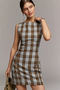 Load image into Gallery viewer, Percie Plaid Mini Dress by Pilcro