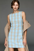 Load image into Gallery viewer, Percie Plaid Mini Dress by Pilcro