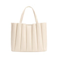 Load image into Gallery viewer, Adela Ivory Recycled Vegan Leather Tote Bag