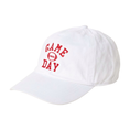 Load image into Gallery viewer, Game Day Embroidery Baseball Cap: White/Red