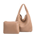 Load image into Gallery viewer, Johanna Nude Recycled Vegan Shoulder Bag