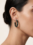 Load image into Gallery viewer, Bauble Hoops: Green