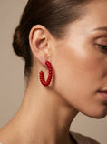 Load image into Gallery viewer, Bauble Hoops: Brown
