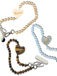 Load image into Gallery viewer, Hand-painted Mama Heart Bracelet Phone Chain: Baby Blue