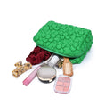 Load image into Gallery viewer, Flora Pop Nylon Cosmetic & Travel Organizer Pouch: Kelly Green