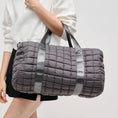 Load image into Gallery viewer, Ty Quilted Puffer Nylon Duffel: Carbon