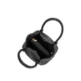 Load image into Gallery viewer, Anahi Black Recycled Vegan Top Handle Bag