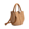 Load image into Gallery viewer, Tulip Raffia Embossed Recycled Top Handle