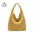 Load image into Gallery viewer, Johanna Yellow Recycled Vegan Leather Shoulder Bag