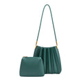 Load image into Gallery viewer, Carrie Peacock Pleated Vegan Shoulder Bag